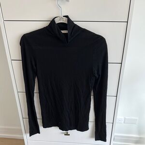 Vince Black Turtleneck Long Sleeve Top